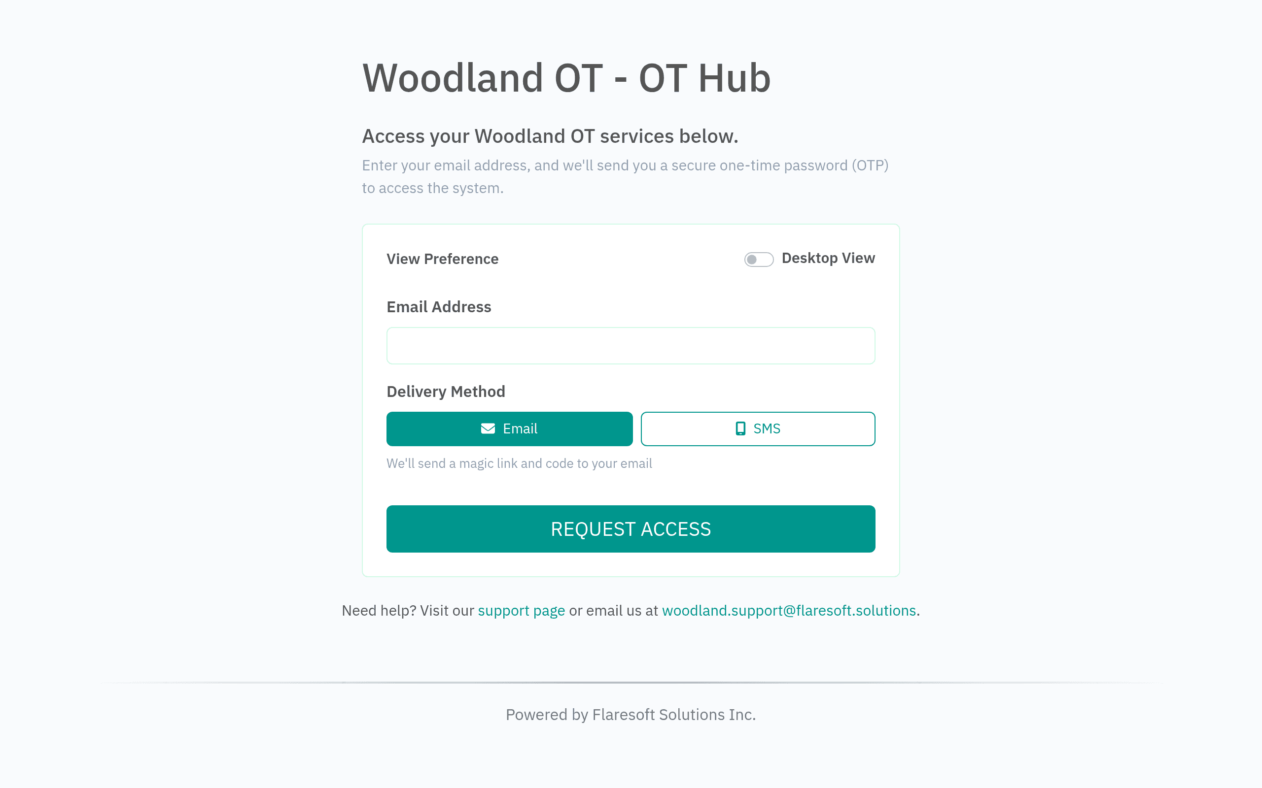 Enterprise Operations Portal screenshot